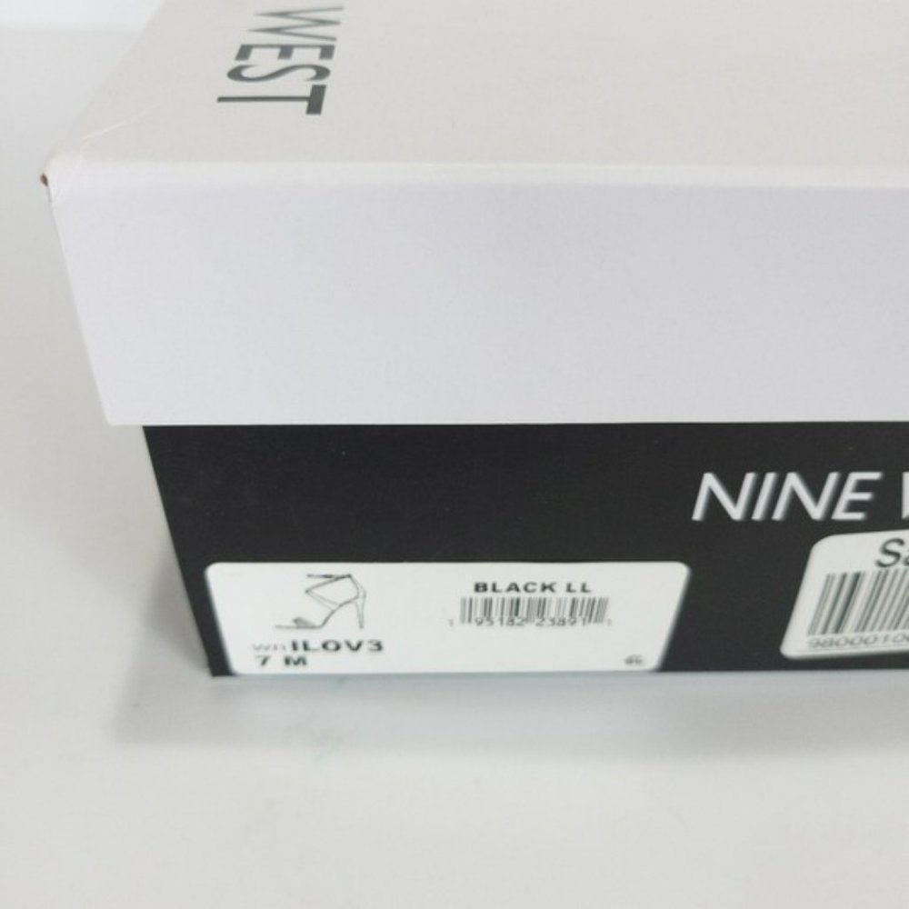 Nine West Ilov Dress Sandals Black -7 - Picture 5 of 5